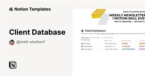 Client Information Database 的图像结果