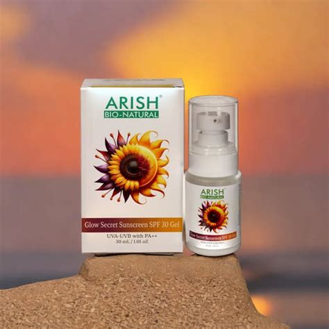 Glow Secret Sunscreen SPF 30 Gel - Broad Spectrum Protection – Arish ...
