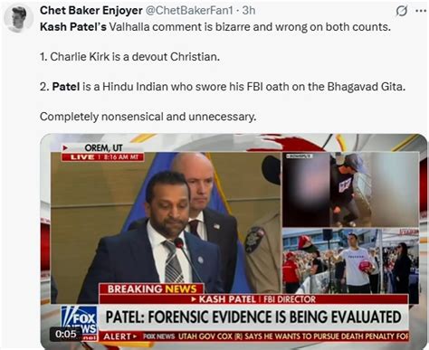 Kash Patel’s see you in Valhalla message to Charlie Kirk sparked ...