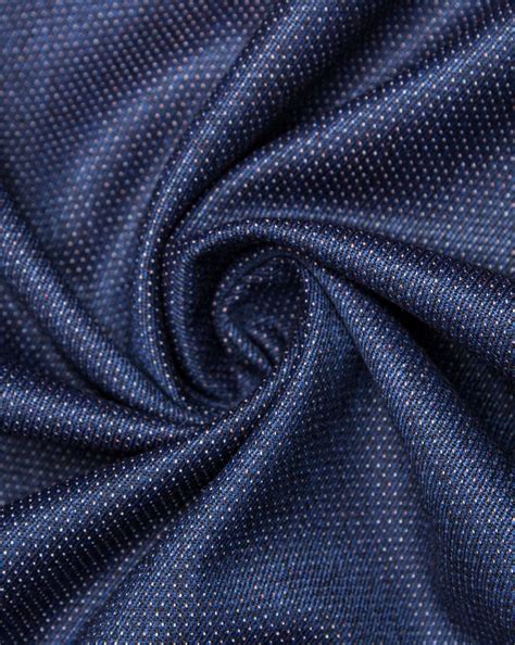 Blue And White Dots Woolen Suiting Fabric – Sahni Fabs