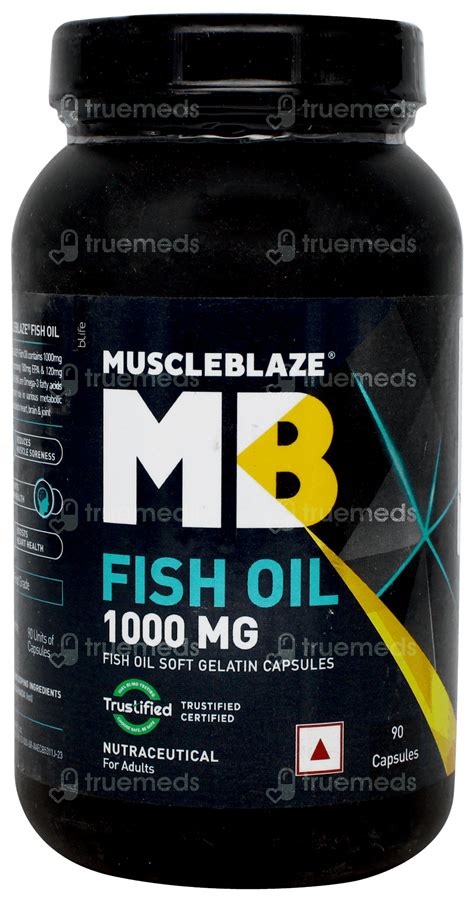 Muscleblaze Fish Oil 1000 Mg Soft Gelatin Capsule 90 - Uses, Side ...