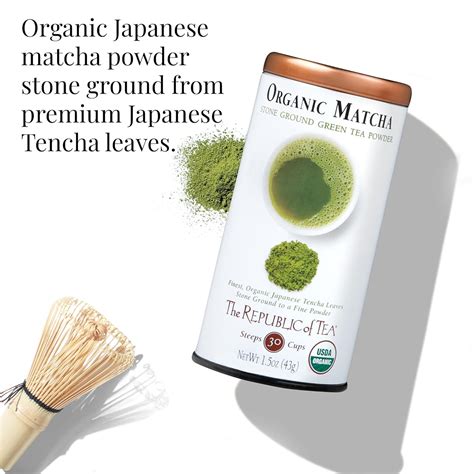 Buy The Republic of Tea Organic Japanese Matcha Green Tea Full-Leaf ...