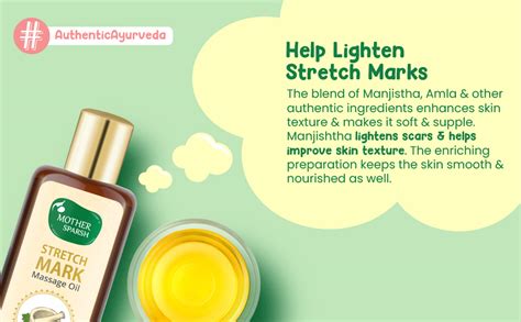 Mother Sparsh Stretch Mark Massage Oil with Peepal Leaf, Kachur ...