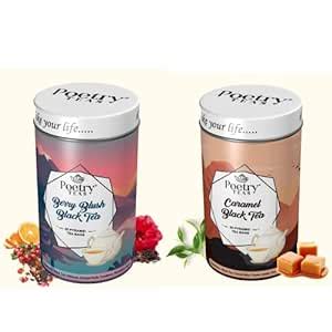 Poetry Teas - Berry Blush Black Tea (Teabags) + Poetry Teas - Caramel ...