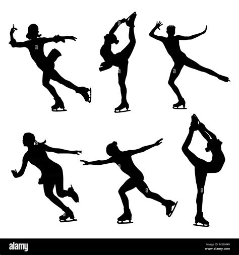 Girl Figure Ice Skating Vector High Resolution Stock Photography and Images - Alamy