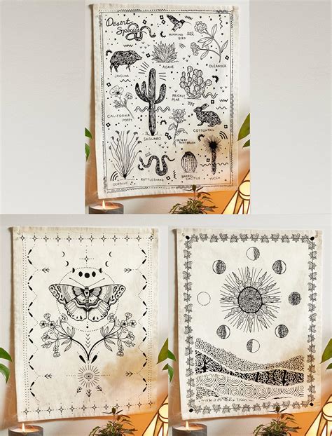 SheetKart Flag Tapestry/The Desert Species, The Sun & The Butterfly ...