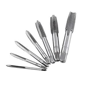 7pcs Metric Thread Steel Tap Tapping Thread Cutting ToolThread Tap Set ...