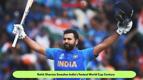 Rohit Sharma Smashes India's Fastest World Cup Century