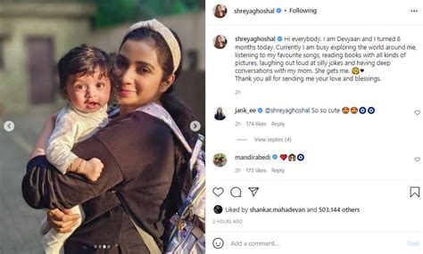 Shreya Ghoshal introduces baby Devyaan to fans as he turns six months old