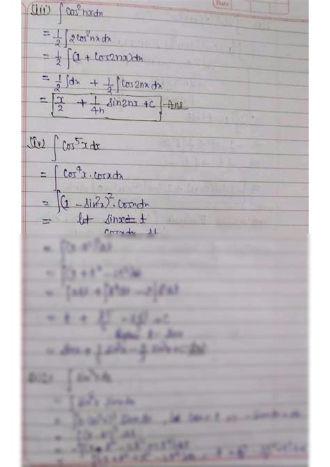 Image result for Integration Using Trig Identities TL Maths