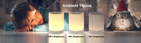 Liberosis® Smart Touch Mood Night Light with Bluetooth Music Speaker ...