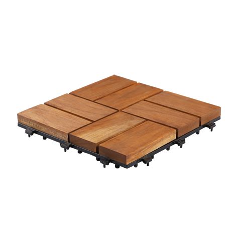Teak Wood Deck Tiles - Brown (TIL-BR-015) – Sharpex India