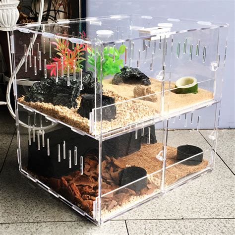 4 Grids Large Pet Tank Cage Reptile Enclosure Lizard | Ubuy India