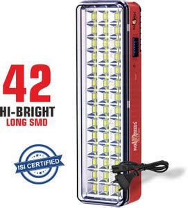 VR Bright Lite Rechargeable Solar Extra Bright 42 SMD LED With DC/Solar ...