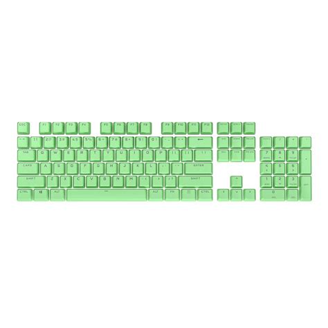 Buy CORSAIR PBT DOUBLE- PRO Keycap Mod Kit – Double- PBT Keycaps – Mint ...