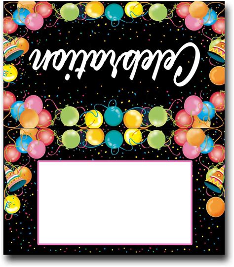 Buy Stonehouse Collection Birthday Table Tent Place Cards - 25 Happy ...