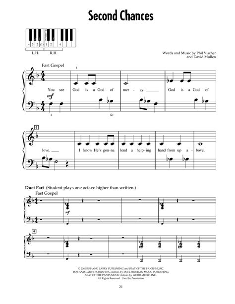 Second Chances (from Jonah - A VeggieTales Movie) Sheet Music by Phil ...
