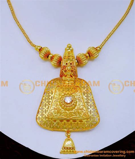 Buy New Model Simple White Stone Gold Necklace Designs for Wedding