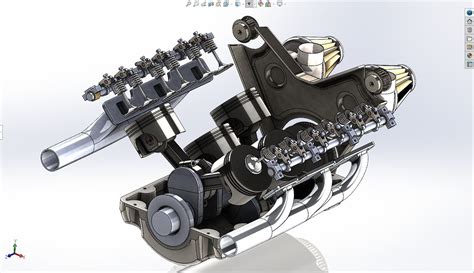Image result for Solidworks V6 Engine Animation