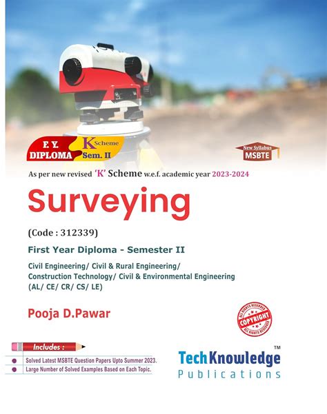 SURVEYING MSBTE Diploma Civil Engineering Group Sem 2 : Amazon.in: Books