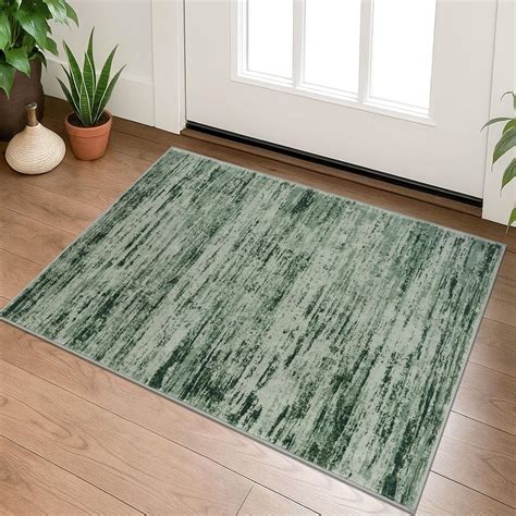Amazon.com: Lansny Modern Abstract Entryway Rug Indoor 2x3 Washable Rug ...