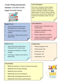 Short Script for Creative Writing Class Example 的图像结果