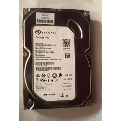 Seagate BARRACUDA 1 TB 7200 RPM 6GB/S Desktop SATA Internal Hard Disk ...