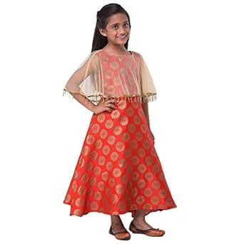 M'ANDY By Hopscotch Girls Silk Cape Fown Flower in Red Color for Ages 5 ...