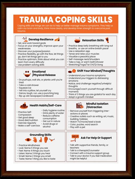PTSD Trauma Coping Skills Printable Handouts Bundle For Etsy | Coping ...