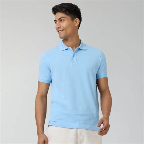 Buy Code Cotton Rich Azure Blue T-Shirts – XYXX Apparels
