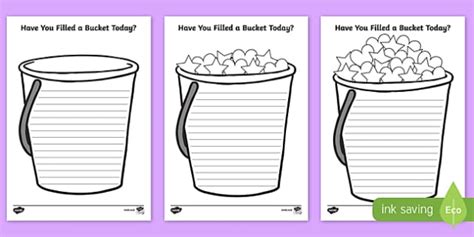 Have You Filled a Bucket Today Writing Frame
