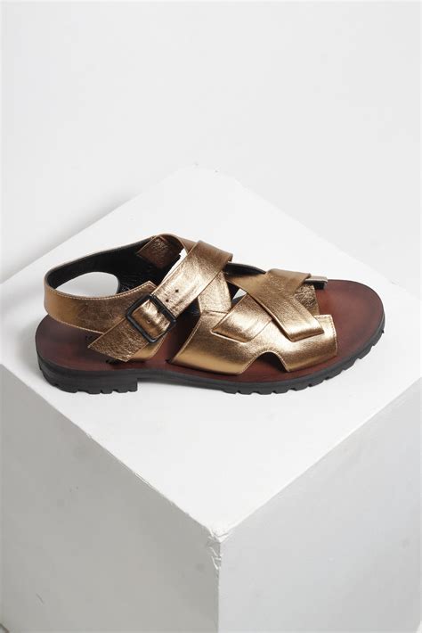 Martina Gold Sandals – Mafalda
