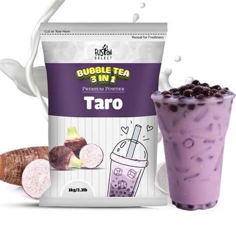 Taro Bubble Tea Powder Bossen All In One Taro Milk Tea Powder Mix 2.2