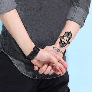 voorkoms Hare ka Sahra Baba Shyam Hamara Tattoo Waterproof Temporary ...