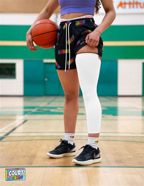 Basketball Compression Leg Sleeve | Look Sweet with Court Candy