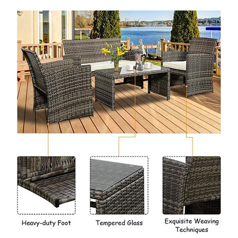 Baštenska garnitura siva Malaga 22-561903-D | Volim svoj dom