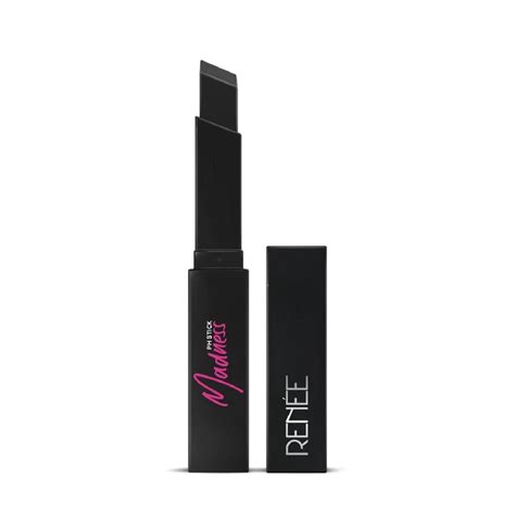Renee Madness Ph Lipstick-Black Lipstick With Glossy Pink Payoff