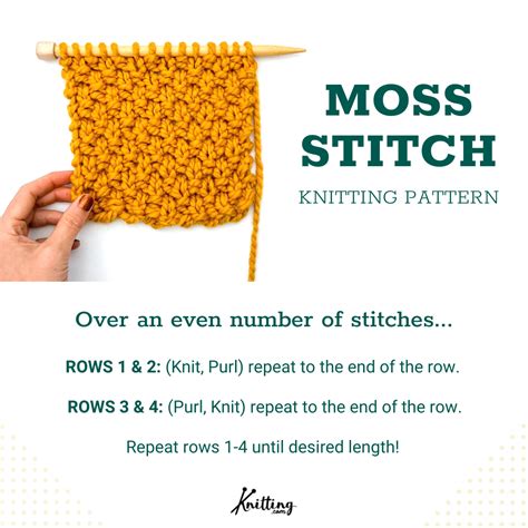 Moss Stitch Knitting Pattern 的图像结果