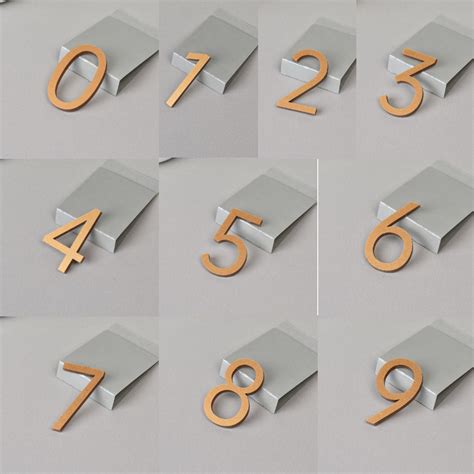 House Address Number Signs 9cm 3D Door Numbers – Self-Adhesive House ...