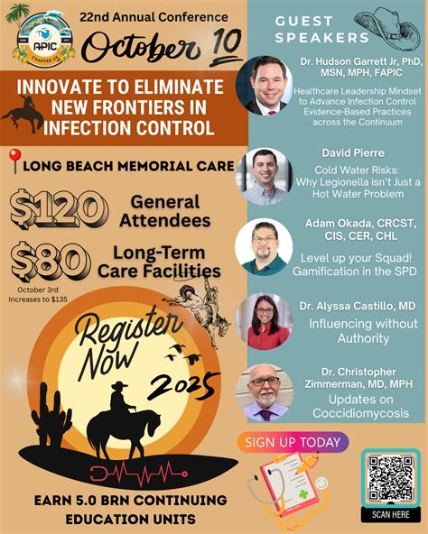 APIC – Orange County Chapter » OC APIC 2025 Conference Flyer with LTC