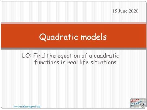 Image result for Quadratic Modelling a Level Edexcel