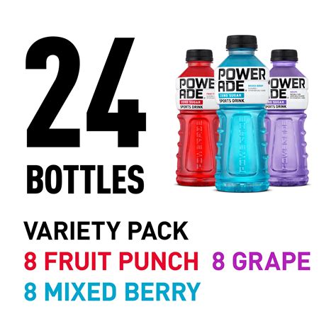 Buy 24 Pack Powerade Zero Sports Drink Variety Pack 20oz Online at ...