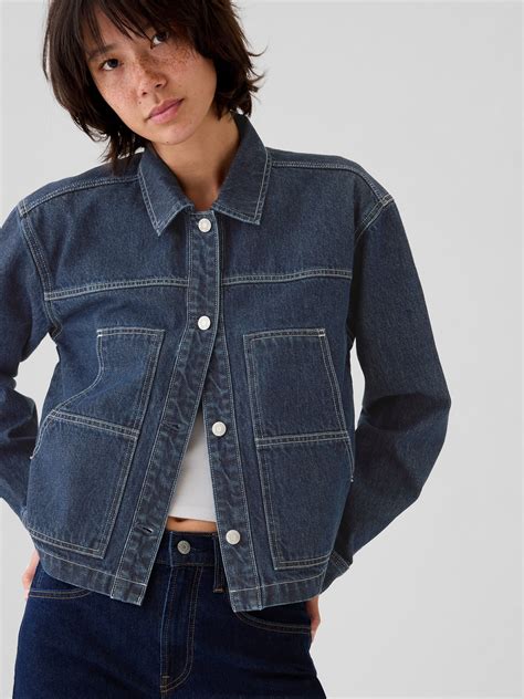 Cropped Denim Jacket | Gap
