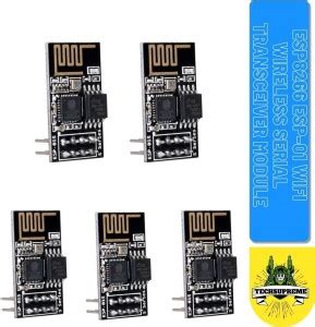 TechSupreme ESP8266 ESP-01 WiFi Wireless Serial Transceiver Module for ...