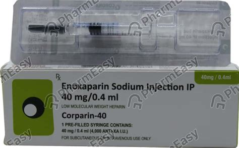 Corparin 40 MG Injection (0.4): Uses, Side Effects, Price & Dosage ...