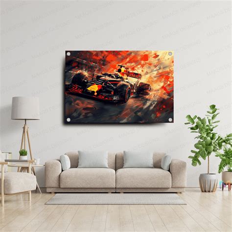 Formula 1 Racing: Abstract - Premium Wall Art – Maags Designs
