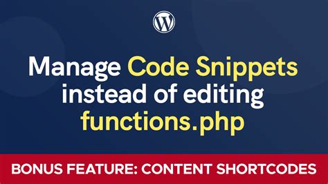 Code Snippets Plugin Tutorial 的图像结果
