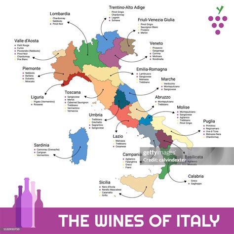 Campania Wine Region Map