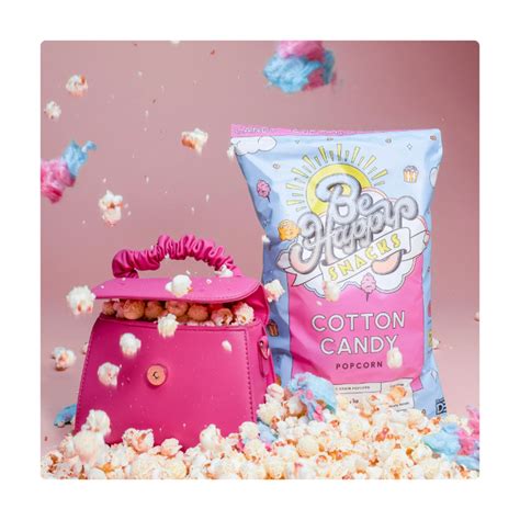 Be Happy Snacks Popcorn Cotton Candy - 5 Oz — Custom Treats