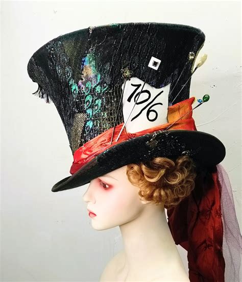 Mad Hatter Top Hat Replica / Alice in Wonderland, Cosplay, Comicon ...